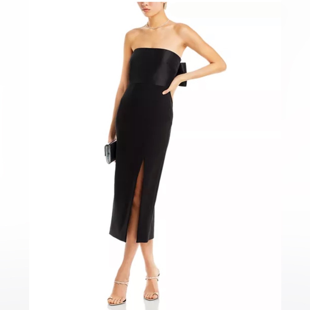 Likely Valerie Bow Back Black Dress Size 4